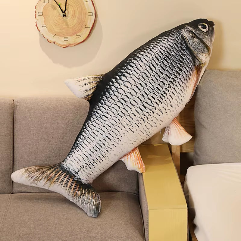 30-100Cm Simulation Funny Fish Plush Toys Stuffed Soft Animal Carp Plush Pillow Creative Sleep Cushion for Kids Girls Xmas Gift