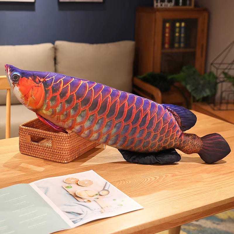 30-100Cm Simulation Funny Fish Plush Toys Stuffed Soft Animal Carp Plush Pillow Creative Sleep Cushion for Kids Girls Xmas Gift