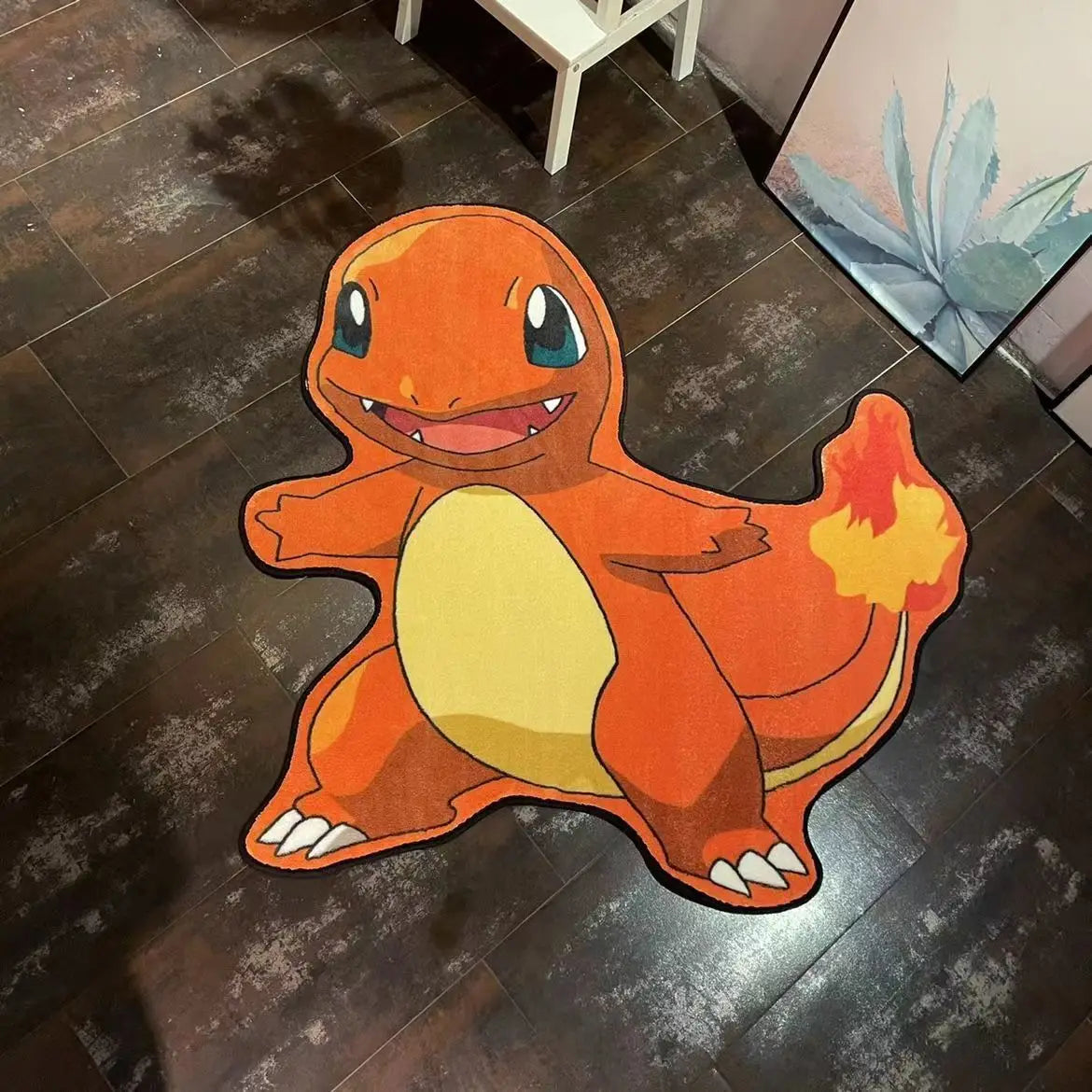 Cartoon Anime Pokemon Plush Carpet 3D Irregular Non Slip Absorbent Floor Mat Living Room Bathroom Bedside Rug Home Decor