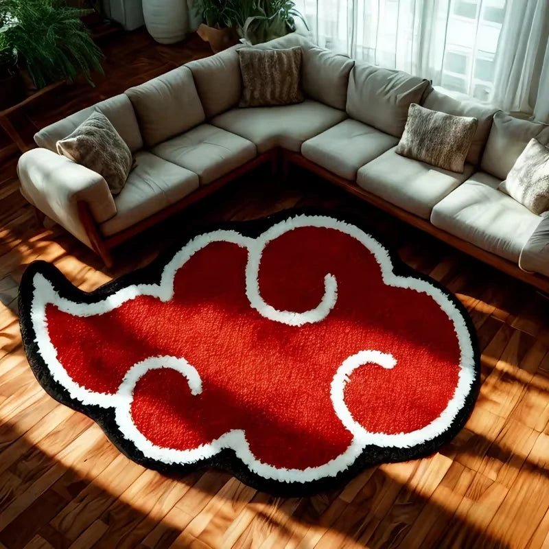 Cloud-Shaped Super Soft Short Pile Carpet Modern Art Flooring Non-Slip Living Room Bedroom Study Cozy Art Home Decoration