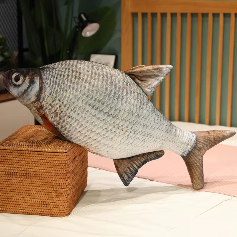 30-100Cm Simulation Funny Fish Plush Toys Stuffed Soft Animal Carp Plush Pillow Creative Sleep Cushion for Kids Girls Xmas Gift