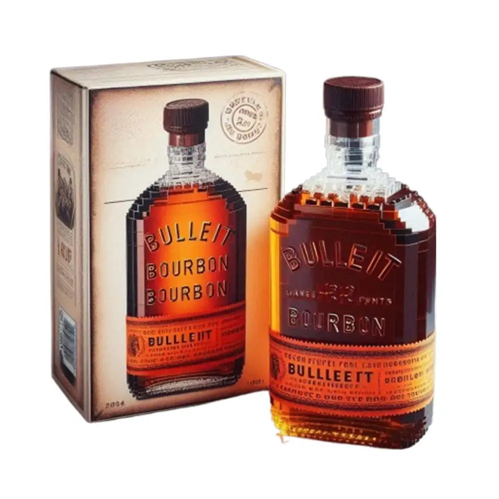 2025 Building Blocks Whiskey Bottle Creative Building Block Simulation Wine Bottle Assemble Building Blocks Ornaments Home Decor
