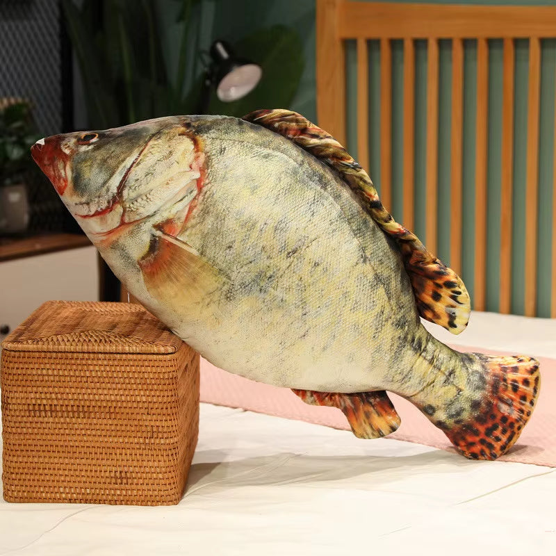 30-100Cm Simulation Funny Fish Plush Toys Stuffed Soft Animal Carp Plush Pillow Creative Sleep Cushion for Kids Girls Xmas Gift