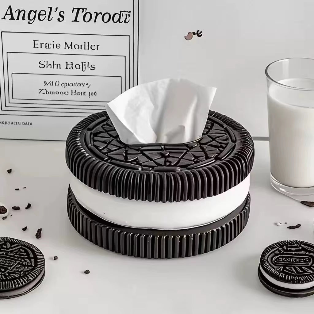 Creative Oreo Paper Box Home Furnishing Living Room Bedroom Desktop Feeling Tissue Box Living Room Desktop Home Decorat