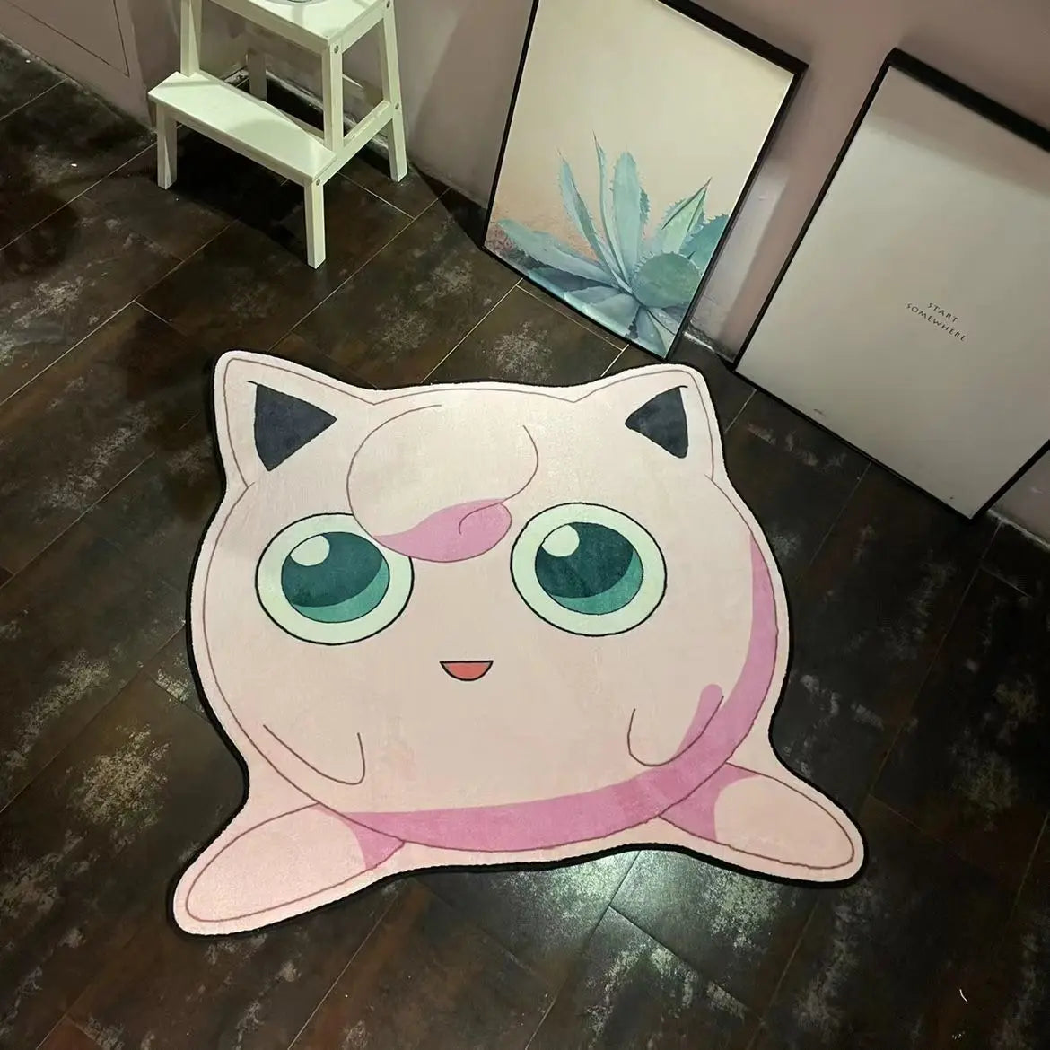 Cartoon Anime Pokemon Plush Carpet 3D Irregular Non Slip Absorbent Floor Mat Living Room Bathroom Bedside Rug Home Decor