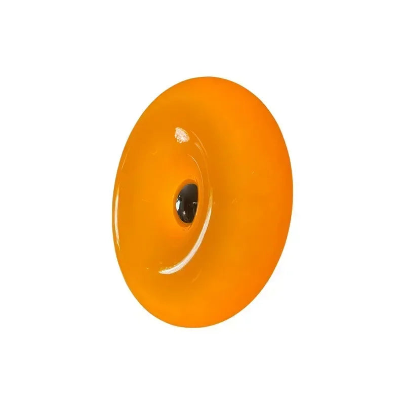 INS Style Donut Glass Wall Lamp Bauhaus Retro Living Room Decorative Lamp USB Touch Switch Bedroom Ambient Light