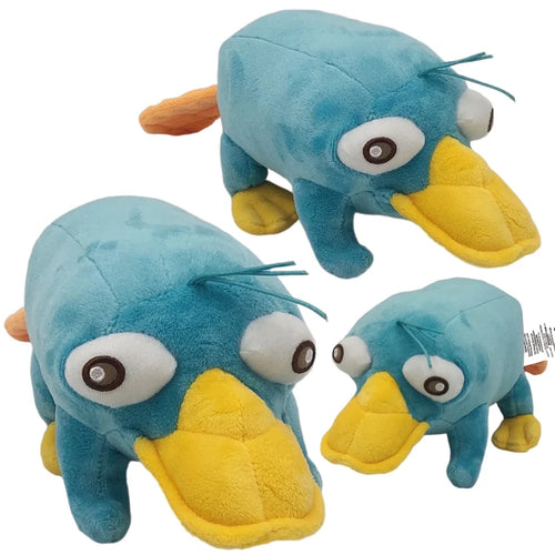 25CM New Simulated Blue Perry the Platypus Plush Toys Anime Stuffed Animals Duck Dolls Boys Girls Birthday Gifts