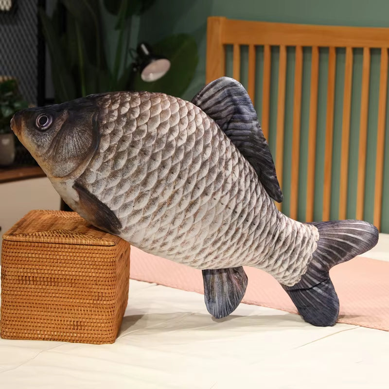 30-100Cm Simulation Funny Fish Plush Toys Stuffed Soft Animal Carp Plush Pillow Creative Sleep Cushion for Kids Girls Xmas Gift