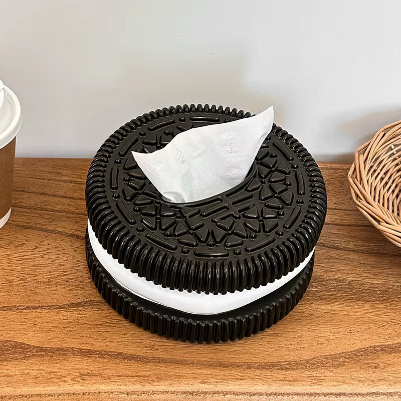 Creative Oreo Paper Box Home Furnishing Living Room Bedroom Desktop Feeling Tissue Box Living Room Desktop Home Decorat