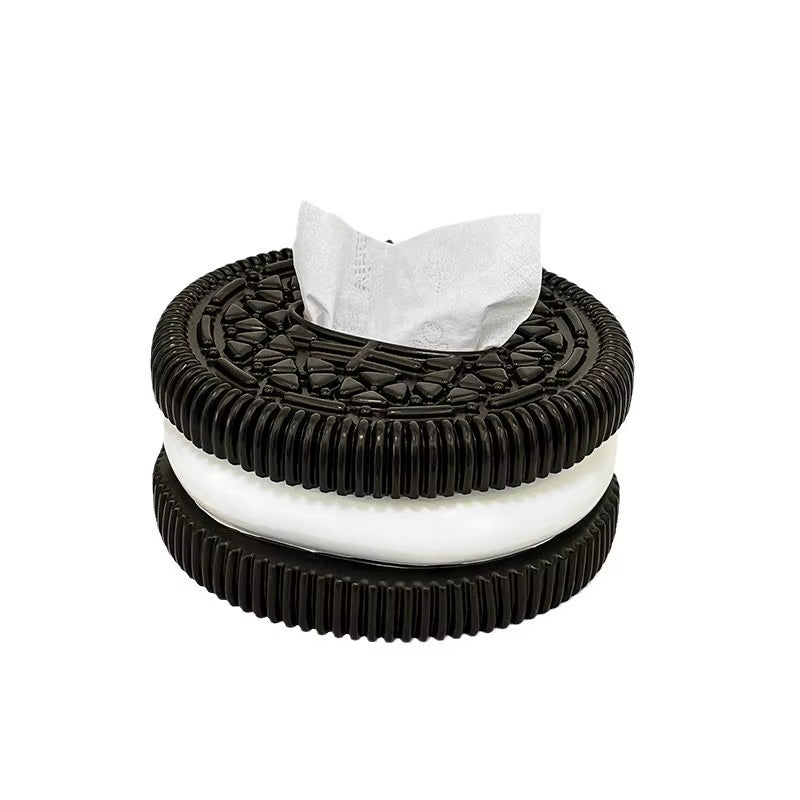Creative Oreo Paper Box Home Furnishing Living Room Bedroom Desktop Feeling Tissue Box Living Room Desktop Home Decorat