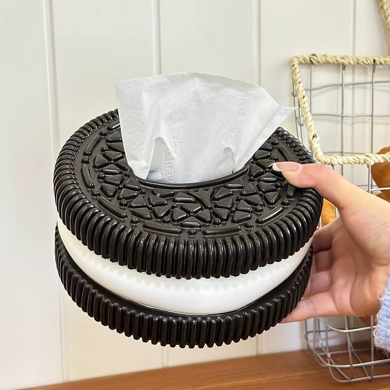 Creative Oreo Paper Box Home Furnishing Living Room Bedroom Desktop Feeling Tissue Box Living Room Desktop Home Decorat